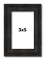 3x5 Thin Barnwood Picture Frame with UV-Resistant Acrylic & Acid Free Backing, Available in 2 Paint Finishes - Grey and Black